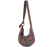 YOUR COZY Borsa boho, nera tribale