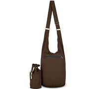 YOUR COZY Borse a tracolla per le donne borsa a tracolla borse hobo per le donne borsa a tracolla estetica con cerniera e piccola borsa a sacco, Marrone, Taglia unica