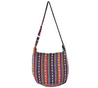 YOUR COZY Hobo - Borsa a tracolla da donna, realizzata a mano, con tracolla regolabile, Tribù-01, Taglia unica