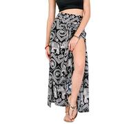 Your Cozy Pantaloni da Donna a Gamba Larga per Yoga Lounge Hippie Harem Flowy Pantaloni Regolabili in Vita 27-35 Pollici., Grande Elefante., M