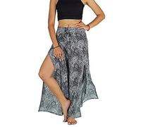 Your Cozy Pantaloni da Donna a Gamba Larga per Yoga Lounge Hippie Harem Flowy Pantaloni Regolabili in Vita 27-35 Pollici., Pavone, M