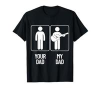 Your Dad My Dad - Funny Guitarist Bass Dad Meme Tee Maglietta