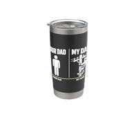 Your Dad My Dad Lineman Electrician Electrical Lineworker Bicchiere termico in acciaio inox doppia parete