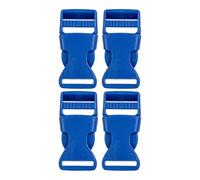 Your Day Mate Fibbia a pressione, 25 mm, 4 pezzi, blu, plastica, fibbia a pressione con chiusura a scatto, fibbia di ricambio, fibbia di riparazione, fibbia per zaino, fibbia per cinturino