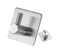 Your Day Mate Ganci per asciugamani in acciaio inossidabile, Confezione 2 pezzi, Gancio doccia autoadesivo e antiruggine per bagno con adesivo, Senza perforazione, Ideale come porta accappatoio