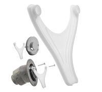 Your Day Mate Scarico della condensa per Il Riscaldamento di Caravan, 1 Pezzo, Compatibile con TRUMA Parte del Camino ZR80, Distanza tra i Fori 96 mm, in Bianco