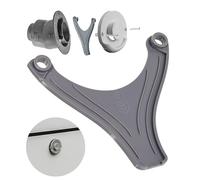 Your Day Mate Scarico della condensa per Il Riscaldamento di Caravan, 1 Pezzo, Compatibile con TRUMA Parte del Camino ZR80, Distanza tra i Fori 96 mm, in Grigio