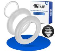 Your Day Mate - Set di guarnizioni di ricambio per scarico pop-up, 3 pz, anelli di tenuta in silicone, guarnizioni di chiusura pop-up per riparazioni, O-ring per valvola di scarico pop-up
