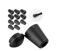 Your Day Mate Tappi per corde, 12 pezzi, per corde fino a Ø 8 mm, neri, in plastica, tappi per rope di zaini, pullover, giacche, abbigliamento da esterno, stopper per paracord con morsetto a band