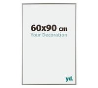 Your Decoration - Cornice 60x90 cm - Champagne - Cornice Decorativa Parete in Plastica con Vetro in acryl - Antiriflesso - 60x90 Cornice - Evry