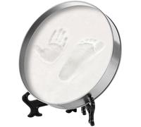 Your Design calco in gesso cane: Set di impronte in gesso, scatola di metallo decorativa, supporto (set impronta mano scatola metallo, per calco in, piede)