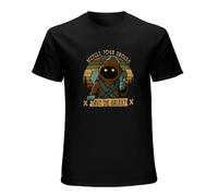 Your Droids Galaxy Save T-Shirt Tee Vintage Men's Jawa Recycle The Funny Gift Black M