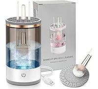 Your E-store - Macchina elettrica per la pulizia dei pennelli da trucco, per una pulizia rapida e profonda, portatile, facile da usare e adatta a pennelli di tutte le dimensioni