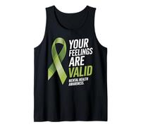 Your Feelings Are Valid Mental Health Awareness Ribbon Canotta