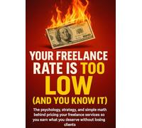 Your Freelance Rate Is Too Low (And You Know It): The psychology, strategy, and simple math behind pricing your freelance services so you earn what you deserve without losing clients.