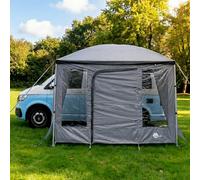 your GEAR Parasol - Parasol - Parasole per Bulli, Multivan, camper, 260 x 260 cm, 2 pareti laterali o parete anteriore per parasol, 260 x 235 cm, parete frontale con porta e finestra (parete anteriore