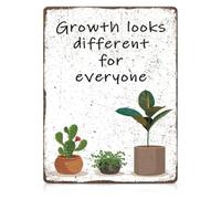 Your Growth Path Is Yours Metal Tin Sign Plant Theme 12x8 Inch