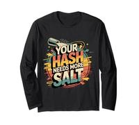 Your Hash Needs More Salt Cybersecurity Pun Software |- Maglia a Manica