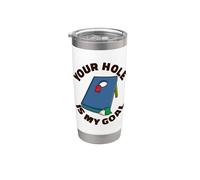 Your hole Is My Goal Cornhole Bags Corn hole Board Cornhole Bicchiere termico in acciaio inox doppia parete