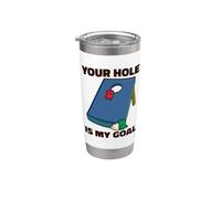 Your hole Is My Goal Cornhole Bags Corn hole Board Cornhole Bicchiere termico in acciaio inox doppia parete