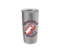 Your hole Is My Goal Cornhole Bags Corn hole Board Cornhole Bicchiere termico in acciaio inox doppia parete