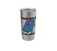Your hole Is My Goal Cornhole Bags Corn hole Board Cornhole Bicchiere termico in acciaio inox doppia parete