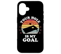Your Hole Is My Goal Divertente Cornhole Giocatore Corn Star Custodia per iPhone 16