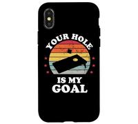 Your Hole Is My Goal Divertente Cornhole Giocatore Corn Star Custodia per iPhone X/XS