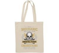 Your Honour Roll Student That Got an Engineering Degree Can't Design It Right The First Time Borsa in Cotone Naturale Bianco