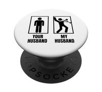Your Husband - Trombetta con scritta "Your Husband My Husband" PopSockets PopGrip Adesivo