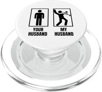 Your Husband - Trombetta con scritta "Your Husband My Husband" PopSockets PopGrip per MagSafe