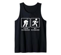 Your Husband vs. My Hubby - Funny Marathon Running Design Canotta