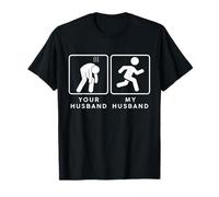 Your Husband vs. My Hubby - Funny Marathon Running Design Maglietta