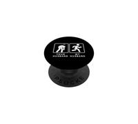Your Husband vs. My Hubby - Funny Marathon Running Design PopSockets PopGrip Adesivo