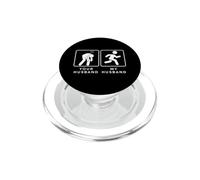 Your Husband vs. My Hubby - Funny Marathon Running Design PopSockets PopGrip per MagSafe