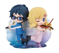 Your Lie In April Qset Mini-Figure 2-Pack Kaori Miyazono & Kosei Arima 9 Cm Good Smile Company