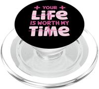 Your Life Is Worth My Time, maglietta da donna per infermiere e uomo, Kid Health PopSockets PopGrip per MagSafe