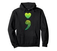 Your Life Matters Supporto per la consapevolezza della Salute mentale dei Semi Colon Felpa con Cappuccio