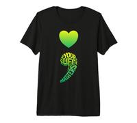 Your Life Matters Supporto per la consapevolezza della Salute mentale dei Semi Colon Maglietta Premium