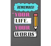 Your Life Your Words: "A blank page for your thoughts"