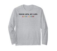 Your Lips My Lips Apocalypse Statement Uomo Donna Maglia a Manica