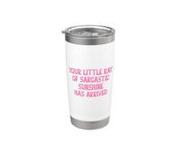 Your Little Ray Sarcastic Sunshine Has Arrived Funny Summer Bicchiere termico in acciaio inox doppia parete