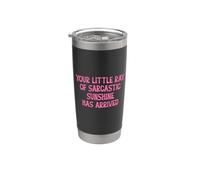 Your Little Ray Sarcastic Sunshine Has Arrived Funny Summer Bicchiere termico in acciaio inox doppia parete
