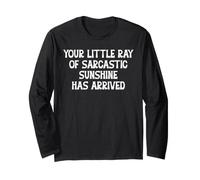Your Little Ray Sarcastic Sunshine Has Arrived Funny Summer Maglia a Manica