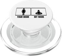 Your Mom My Mom Figlia Figlio Divertente Istruttore di Yoga PopSockets PopGrip per MagSafe