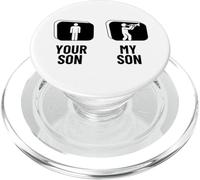 Your Son My Son trombetta Dad Mom Funny Trumpeter PopSockets PopGrip per MagSafe