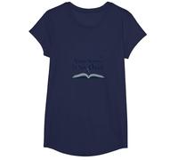 Your Story Is Not Over Inspirational Book Lover Citazione Maglietta, Ragazze, Navy, L