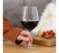 your surprise Bicchiere da Vino Personalizzato con Nome - Calice da Vino Rosso Inciso con Nome: Personalizzabile con Testo, Design e Caratteri Diversi