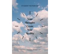 Your Thoughts Create Your Reality - Inspirational Notebook for Positive Mindset: Motivational Journal for Affirmations, Manifestation, Mindfulness and Daily Writing