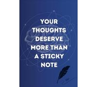 Your Thoughts Deserve More Than a Sticky Note | Blue | Blank Pages | Pages - 151 | Count - 1 | 6 x 9 INCH | Versatile for School, Home & Office | Pro & Student-Friendly: L.K PATEL